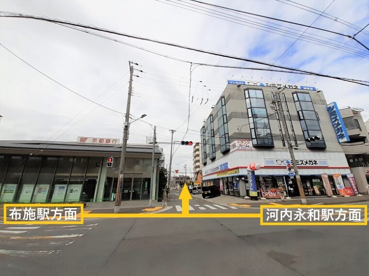 高架沿いの道